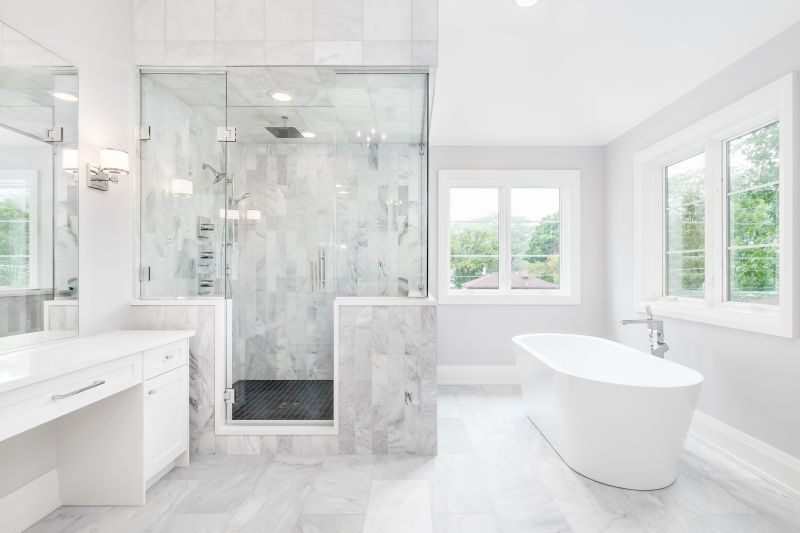 Marble Accents in Shower Design
